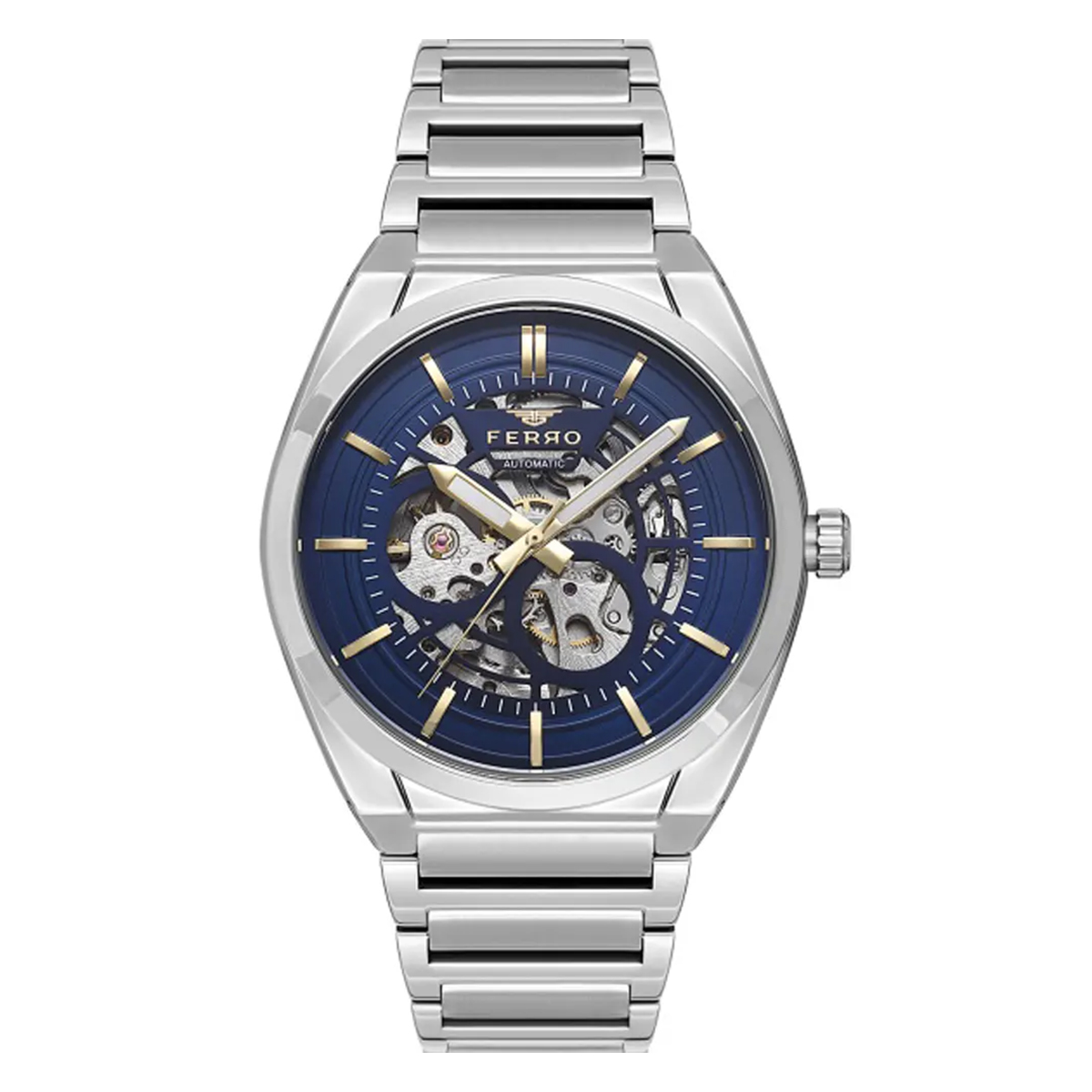 MONTRE FERRO HOMME CHRONO ACIER